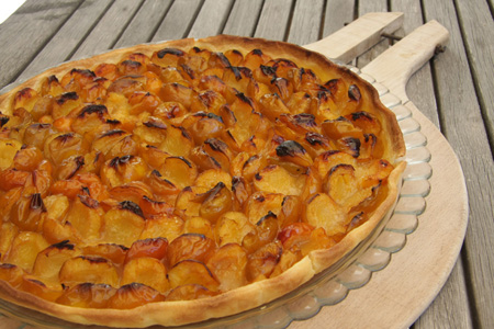 Tarte aux mirabelles. 