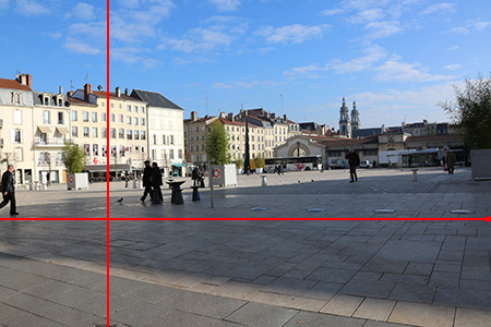 Place du March� � Nancy : clich� brut. 