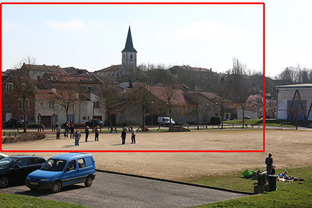 Le cadrage peut bouleverser l'image. 